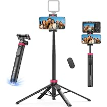 Amazon | Ulanzi MT-44B スマホ三脚 カメラ三脚 自動開閉 片手 150cm